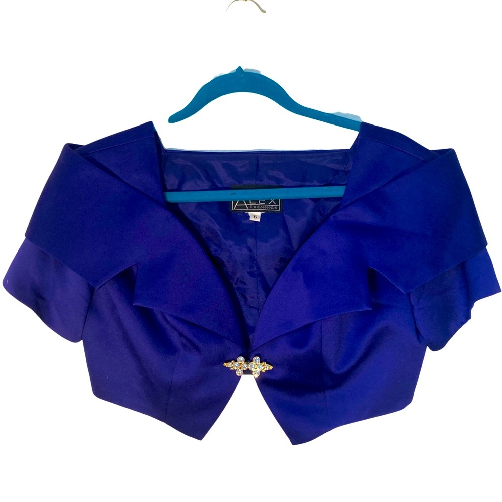 Vintage 80’s structured blue top